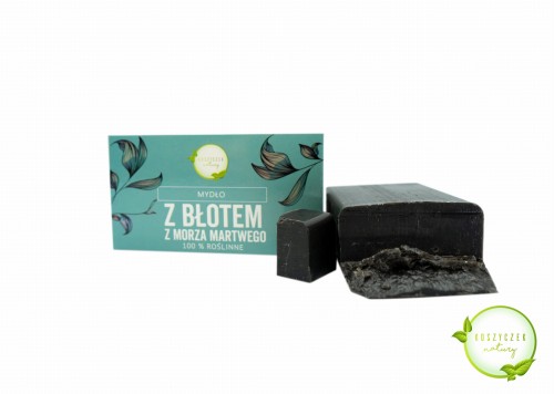 Mydło naturalne z błotem z Morza Martwego 100% roślinne 100 g - Koszyczek Natury