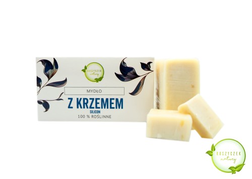 Mydło naturalne z Krzemem 100% roślinne 100 g - Koszyczek Natury