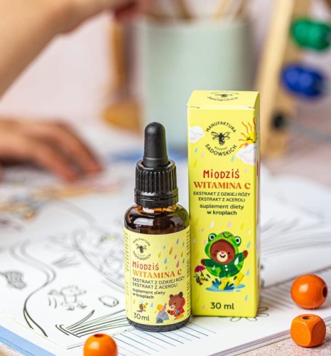 Witamina C dla dzieci Miodziś 30 ml - Pasieki Rodziny Sadowskich