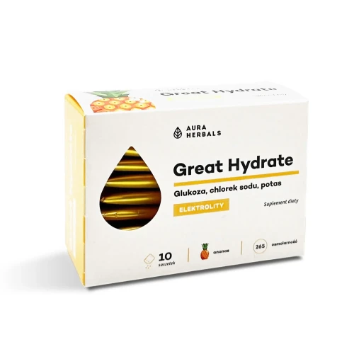 Great Hydrate ananas elektrolity saszetki 10 szt - Aura Herbals