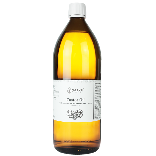 Olej rycynowy nierafinowany 100% 1000 ml - Natur Planet