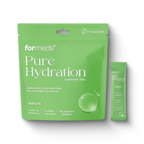 Elektrolity Pure Hydration matcha 14 saszetek - ForMeds