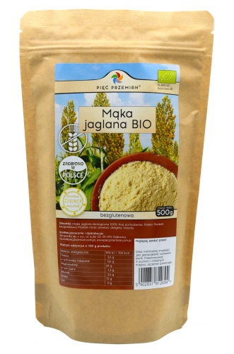 Mąka jaglana bezglutenowa BIO 500 g - Pięć Przemian