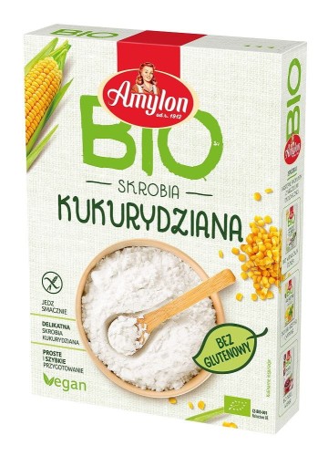 Skrobia kukurydziana bezglutenowa BIO 200 g - Amylon