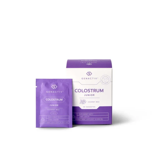 Colostrum Junior z czarnym bzem 30 saszetek - Genactiv