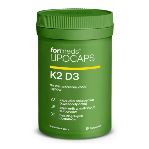 Lipocaps Witaminy K2 D3 liposomalne 60 kapsułek - ForMeds