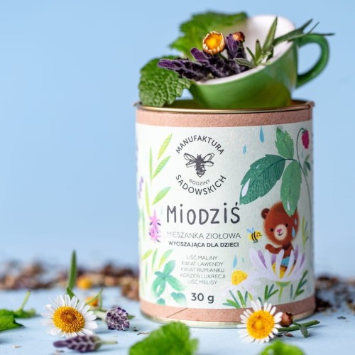 Herbatka wyciszająca dla dzieci Miodziś 30 g - Pasieki Rodziny Sadowskich