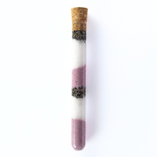 Sól do kąpieli w fiolce Lawendowe wzgórza 70 g - Miodowa Mydlarnia