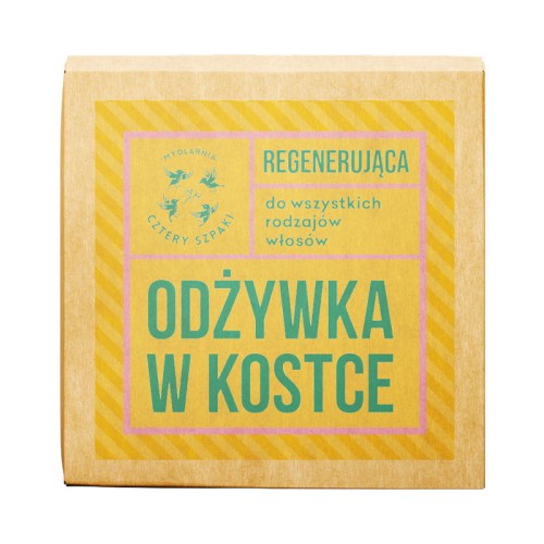 Odżywka do włosów regenerująca Eukaliptus Cytrynowy w kostce 55 g - Cztery Szpaki