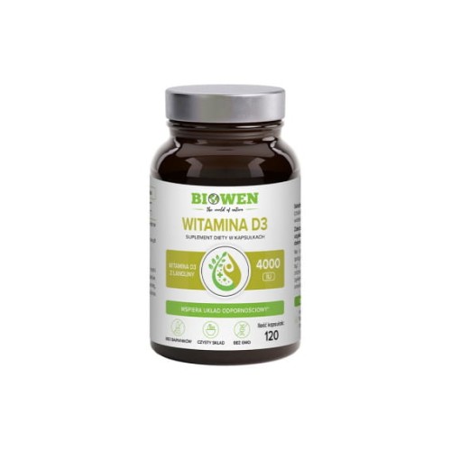 Witamina D3 4000 IU - 120 kapsułek - Biowen