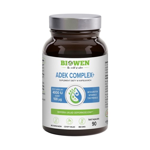 Witaminy ADEK Complex+ 90 kapsułek - Biowen