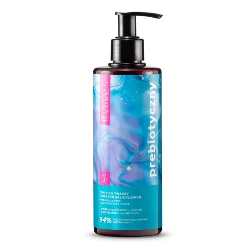 Prebiotyczny tonik do twarzy z kwasem salicylowym 300 ml - Vianek