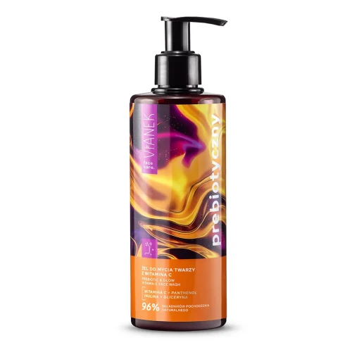 Prebiotyczny żel do mycia twarzy z witaminą C 300 ml - Vianek