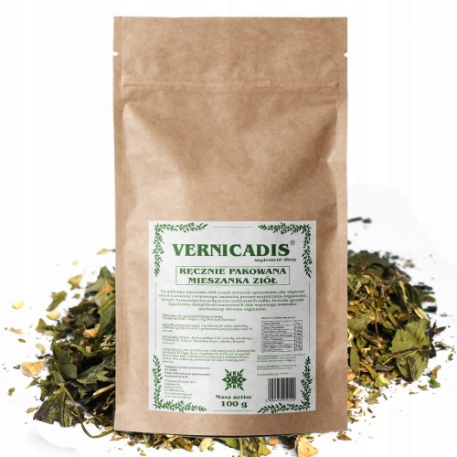 Vernicadis - kompleks ziołowy piołun, orzech, oman - 100 g - NaturaGo