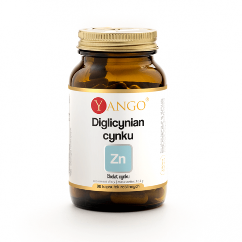 Diglicynian cynku 90 kapsułek roślinnych - Yango