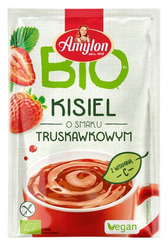Kisiel o smaku truskawkowym bezglutenowy BIO 30 g - Amylon