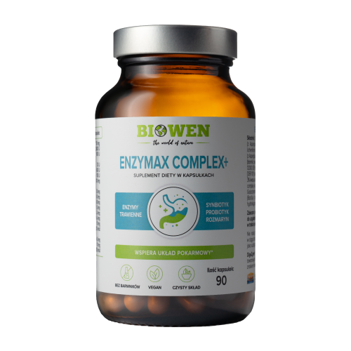 EnzyMax Complex+ enzymy trawienne 90 kapsułek - Biowen