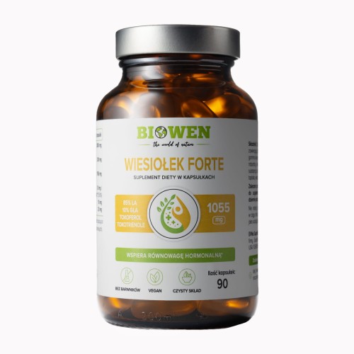 Wiesiołek Forte olej z wiesiołka 90 kapsułek - Biowen