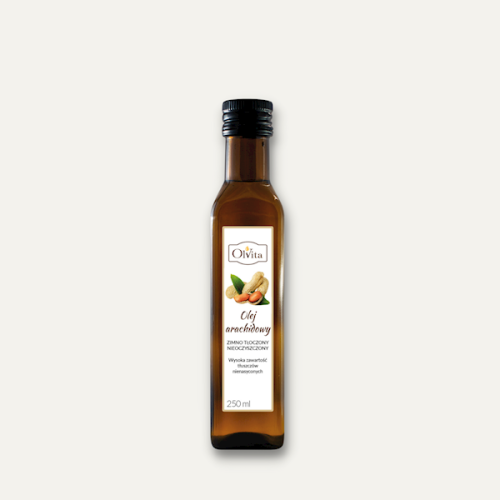 Olej arachidowy zimnotłoczony nierafinowany 250 ml - Olvita