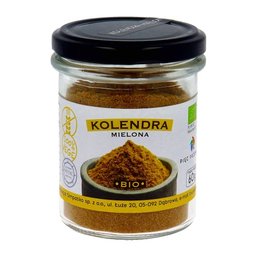 Kolendra mielona BIO bezglutenowa 60 g - Pięć Przemian