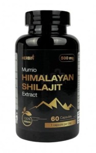Mumio himalajskie żywe Shilajit Gold 60 kapsułek - Herbin