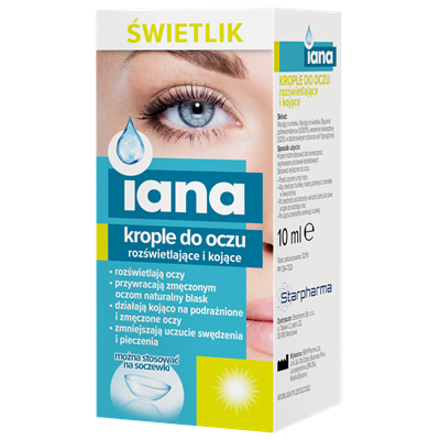 Krople do oczu Świetlik rozświetlające i kojące Iana 10 ml - Starpharma