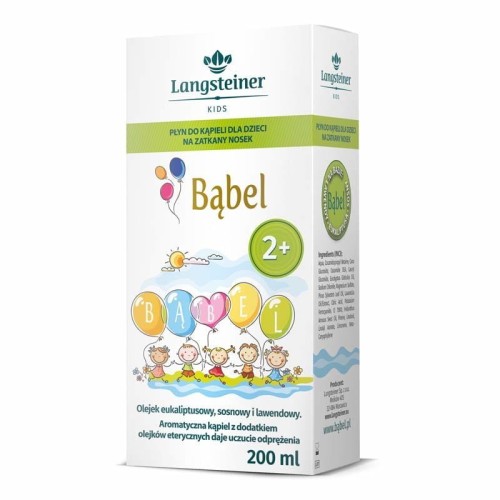 Bąbel Płyn do kąpieli dla dzieci na zatkany nosek 200 ml - Langsteiner