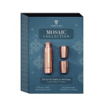 Zestaw butelka + 2 kubki miedziane Mosaic - Forrest and Love