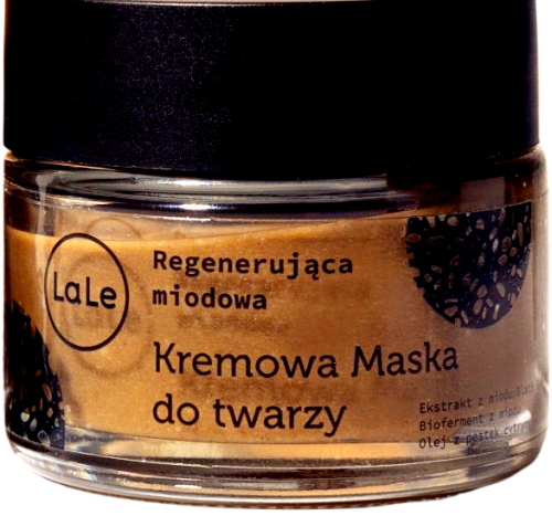 Kremowa maska miodowa z fermentem miodu czarnych pszczół 50 ml - La-Le