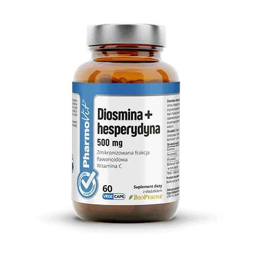 Diosmina + Hesperydyna 500 mg - 60 kapsułek - PharmoVit