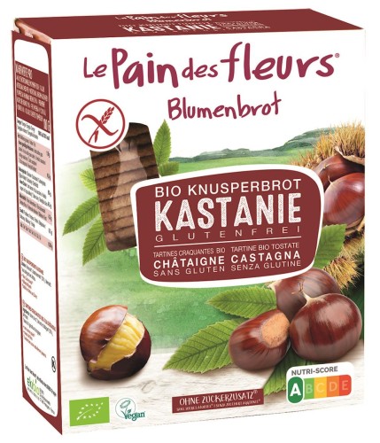 Pieczywo chrupkie błonnikowe kasztanowe bezglutenowe BIO 150 g - Le Pain Des Fleurs