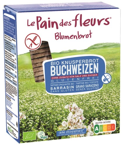 Pieczywo chrupkie proteinowe gryczane bezglutenowe BIO 150 g - Le Pain Des Fleurs