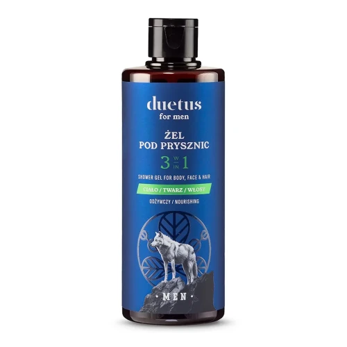 Żel pod prysznic 3w1 odżywczy 300 ml - Duetus for men