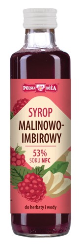 Syrop malinowo-imbirowy 250 ml - Polska Róża