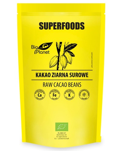 Kakao ziarna surowe BIO 200 g - Bio Planet
