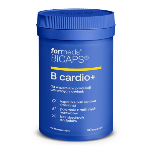 Bicaps B Cardio+ witamina B6 + B12 + folian 60 kapsułek - ForMeds