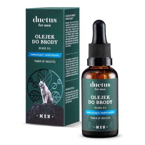 Olejek do brody nawilżający Invictus 30 ml - Duetus for men