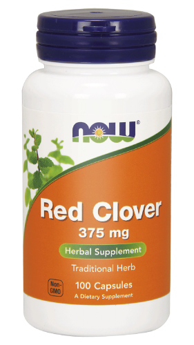 Red Clover (Koniczyna łąkowa) 375 mg - 100 kapsułek - Now