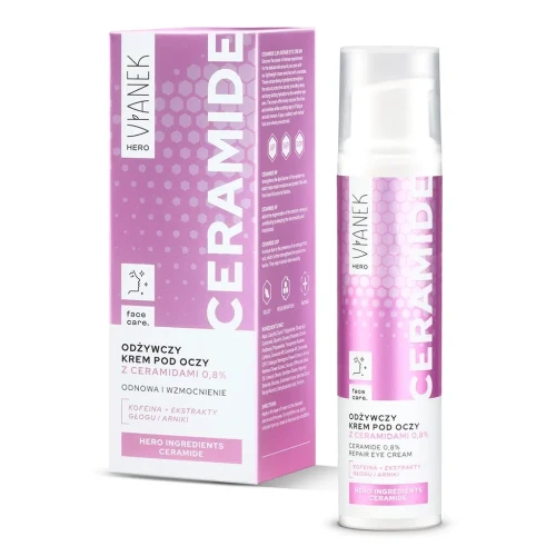 Odżywczy krem pod oczy z ceramidami 15 ml - Vianek HERO