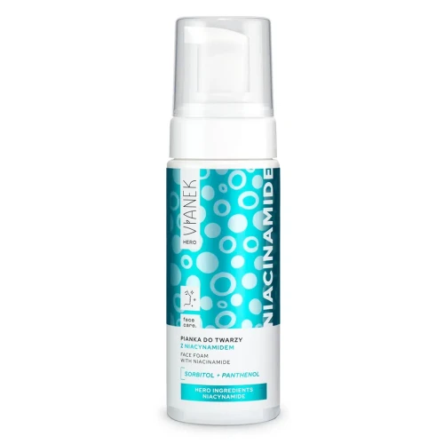Pianka do mycia twarzy z niacynamidem 150 ml - Vianek HERO