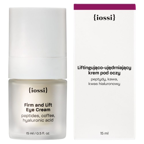 Liftingująco-ujędrniający krem pod oczy z peptydem biomimetycznym kofeiną i kwasem hialuronowym 15 ml - iossi