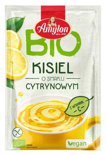 Kisiel o smaku cytrynowym bezglutenowy BIO 30 g - Amylon