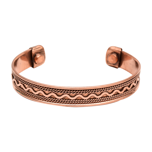 Miedziana bransoletka z magnesami wzór 206 - Sattva