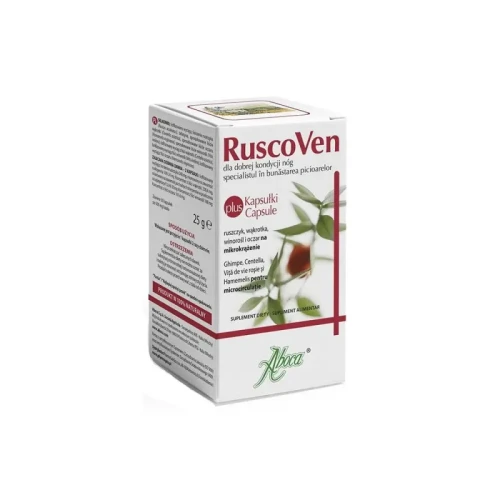 RuscoVen Plus dla dobrej kondycji nóg 500 mg 50 kapsułek - Aboca