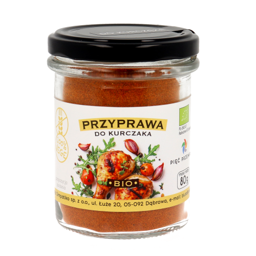 Przyprawa do kurczaka BIO bezglutenowa 80 g - Pięć Przemian