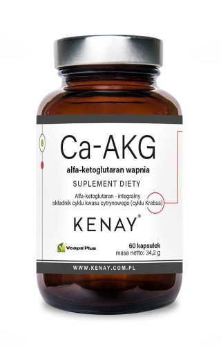 Ca-AKG alfa-ketoglutaran wapnia - 60 kapsułek - Kenay