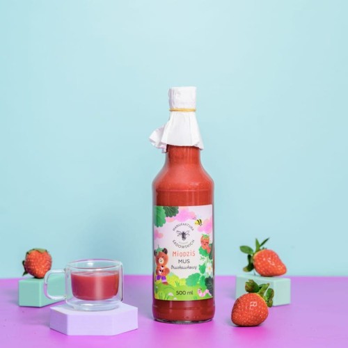 Mus truskawkowy - Miodziś 500 ml - Pasieki Rodziny Sadowskich