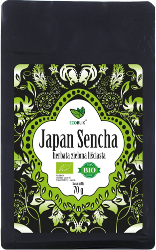 EcoBlik Herbata zielona Japan Sencha EKO 70 g - Aliness