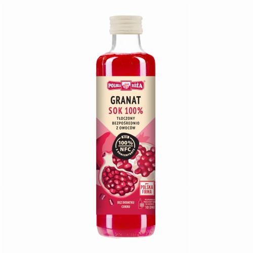 Sok granat 100% bez cukru 250 ml - Polska Róża