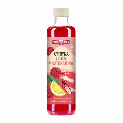 Syrop cytryna z maliną do saturatora 250 ml - Polska Róża